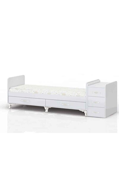 temosan mobilya Mdf Korkuluklu, Anne Yanı, Çekmeceli, Büyüyen, Karyola Olabilen, Sallanır Beşik 60 X 120