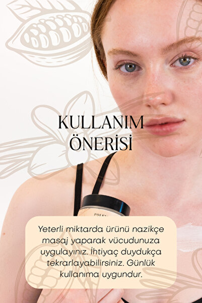 Polente Natural Vanilya & Kakao Body Butter / Yoğun Vücut Nemlendiricisi (100 ML)