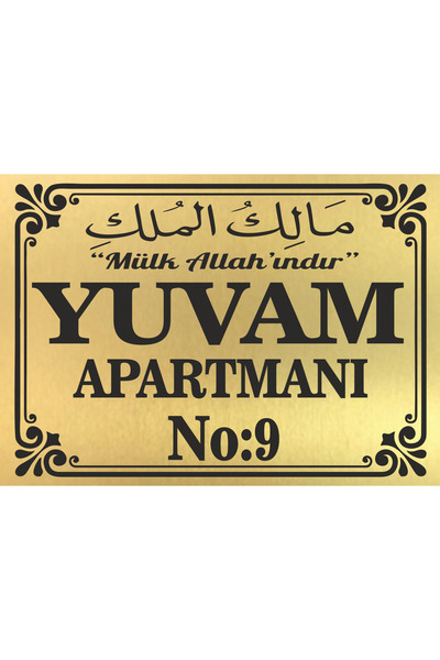 sıradışıhediyem APARTMAN İSİMLİĞİ APARMAN TABELASI APARTMAN KAPI İSİMliğiĞİ site isimliği