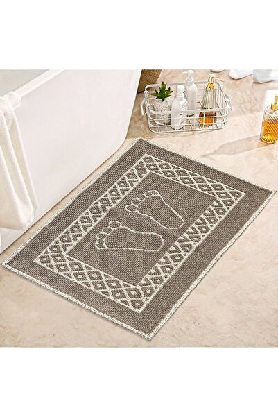 Bonny Home سجادة حمام قهوة من القطن الطبيعي مقاس 50x70 سم