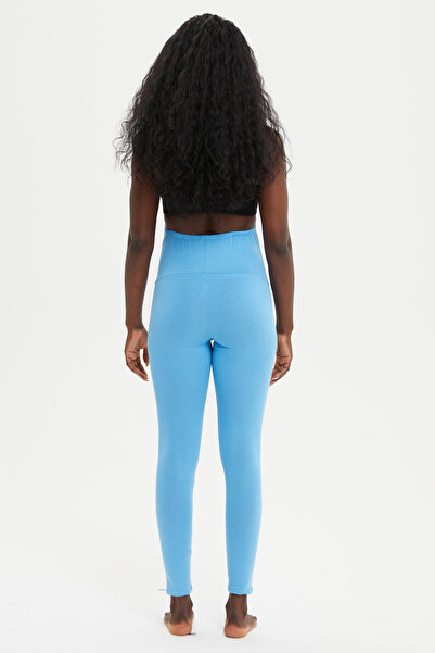 Almila Cotton Elastane Long Women's Maternity Leggings 2023 (TO ANKLE)