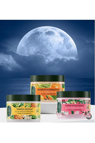 Eyüp Sabri Tuncer Body Care Peelings (Japanese Cherry, Bodrum Latch, Hawai Ananas 400ml)