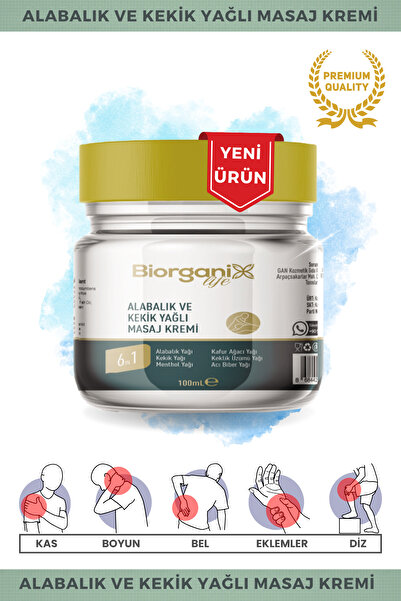 Biorganix Life Alabalık Ve Kekik Yağlı Masaj Kremi 100 ML