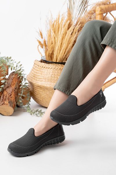 MIENCA Women's Smoked Poly Sole Casual Shoes, Mother Shoes, Ballerinas
