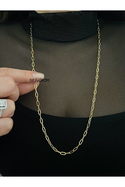 SERAMOR Kararmaz çelik ince ataç zincir kolye