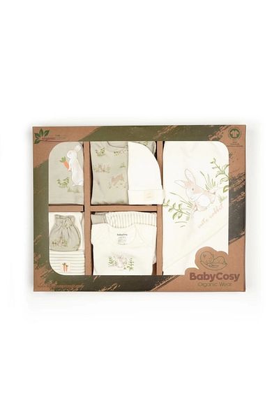 BabyCosy Organic Wear Baby Box Set of 10 100% Organic Cotton, Baby and Newborn Series - Csy5113
