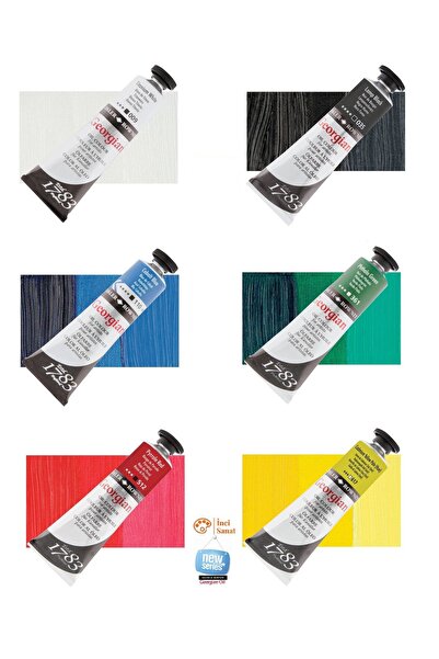 Daler Rowney Georgian Profesyonel 6x38ml Ana Renkler Yağlı Boya Seti Oil Colo...