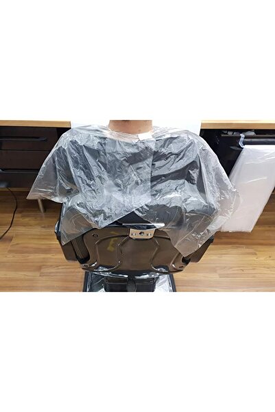 PRİVATE 50 Adet Tek Kullanımlık Naylon Kuaför Önlüğü Kullan At 100x150 cm Pen...