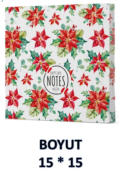 Dokuz Yayınları Caiet VIVAGO ART DE ANUL NOU FĂRĂ DUCĂ 15 x 15 CM CU PĂLĂRIE COD 6