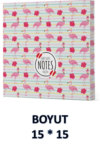 Dokuz Yayınları VIVAGO ART FLAMINGO ΧΑΡΤΙΚΟ ΣΤΑΘΜΕΥΤΙΚΟ ΧΩΡΙΣ ΡΙΓΕΣ 15 x 15 CM ΜΕ ΔΩΡΟ ΤΣΑΝΤΑ ΚΩΔΙΚΟΣ 2
