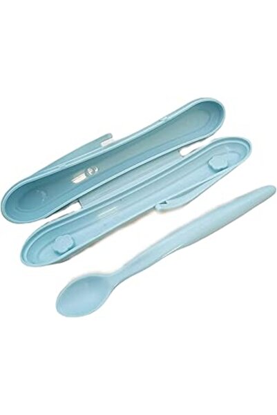 SH TICARET Tupperware Soft Feeding Spoon for Children Light Blue Tuppercare S...