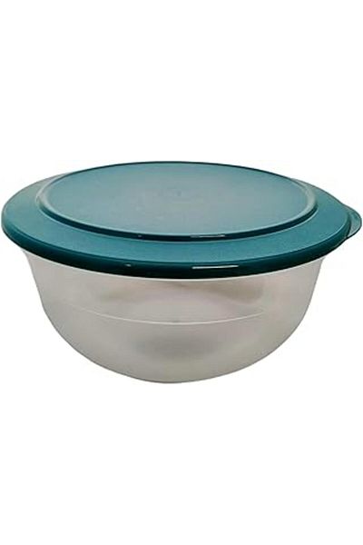 SH TICARET 3.5 L Tupperware Tableware Beaded Slim Petroleum Edgeless Bowl - Serving Bowl Classic Royal