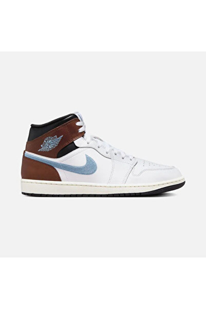 Nike Air Jordan 1 Mid Se ''embroidered Swoosh & Brand'' Erkek Spor Ayakkabı FQ7831-142
