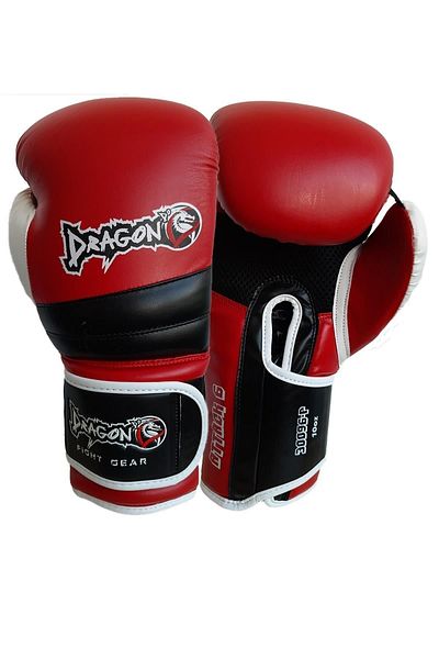 Dragondo Dragon Attack 6 Boxing Gloves Kick Boxing Muay Thai Boxing Gloves Bandage and Mouthguard Set of 3