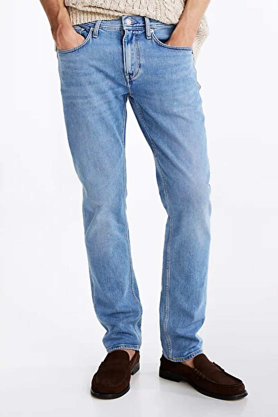 Tommy Hilfiger بنطال دينتون ذو الساق المستقيمة للرجال - أزرق