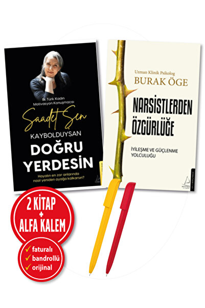 Destek Yayınları Saadet Şen(Kaybolduysan Doğru Yerdesin)+Burak Öge(Narsistler...