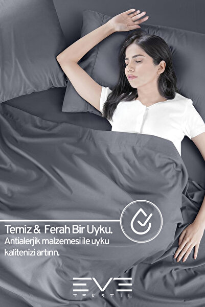 Eve Tekstil Fitted Yüksek Kaliteli Penye Kumaş Çift Kişilik Lastikli Çarşaf