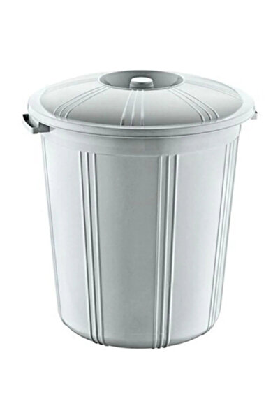 Genel Markalar Kapaklı Yuvarlak Plastik Büyük Boy Çöp Kovası 35 Lt