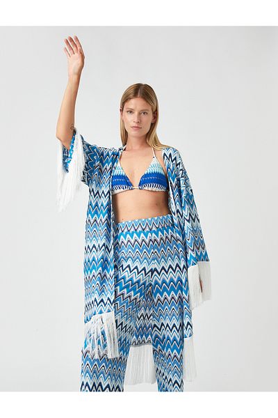 Koton Şahika Ercümen Tassel Kimono