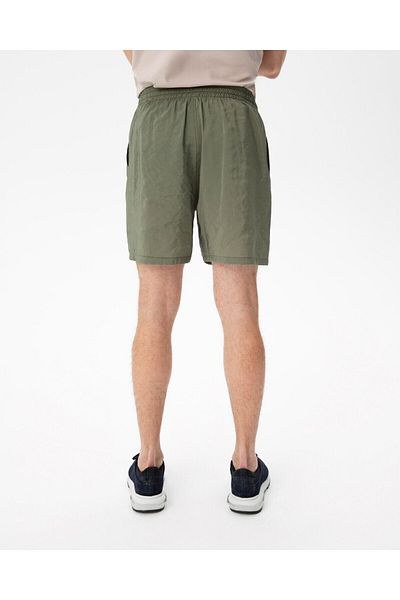 Ayma Active Khaki Men's Pocketed Lace-Up Modal Shorts