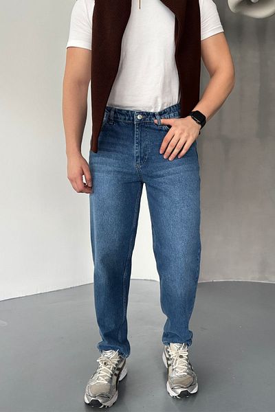 Livio Ferri Ανδρικό τζιν παντελόνι Basic Boyfriend που πλένεται Jean