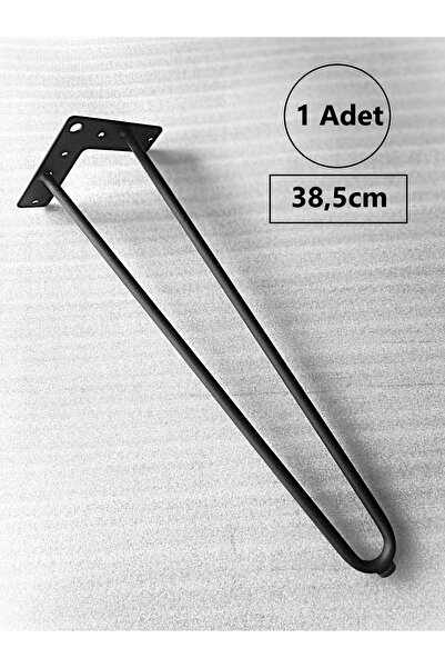 DEMONTEPARK 1 Adet-38,5cm Metal Firkete Ayak, Sehpa Ayağı, Zigon Sehpa Ayağı