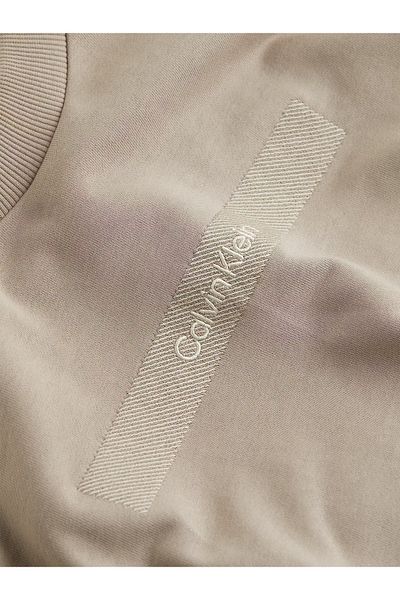 Calvin Klein Relaxed Fit Men's Long Sleeve Khaki Sweatshirt - K10K 113763 -Raj
