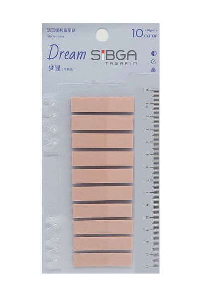sibga tasarım Colored Transparent Postit - Bookmark, Bookmark Sticker Note Paper