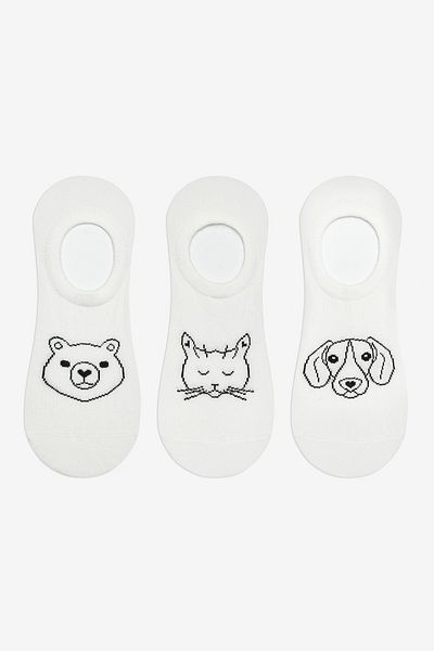 Penti Animal 3-teilige Sneaker-Socken