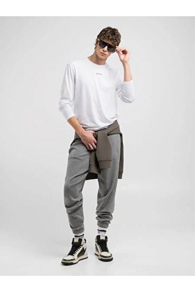 Replay Erkek Gri Triko Jogger Pantolon