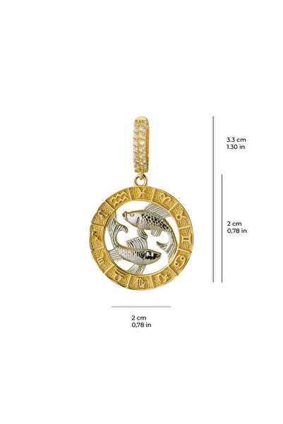 GOLDKUPE Balık Burç Altın Charm 2,93 gr
