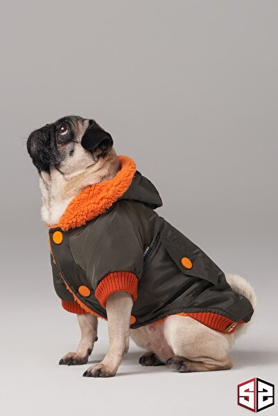 salya store Köpek Mont - Forest Design Su Geçirmez Köpek Yağmurluğu, Küçük Irk Köpek Kıyafeti