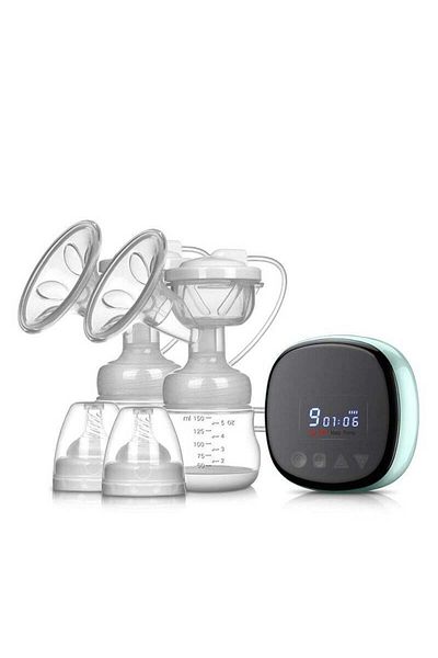 Arabest مضخة ثدي كهربائية، مضخة ثدي مزدوجة مع شاشة LED، مضخة حليب فائقة الهدوء وقابلة لإعادة الشحن