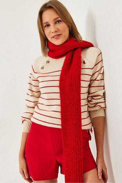 Bianco Lucci Women's Buttoned Knitwear Sweater 20247582