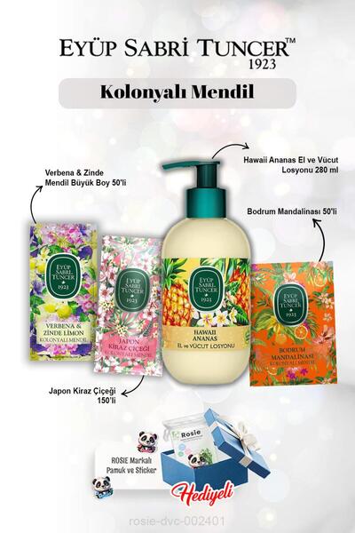 Eyüp Sabri Tuncer Kiraz Çiçeği 150'li, Verbena 50'li, Mandalina 50'li Mendil ...