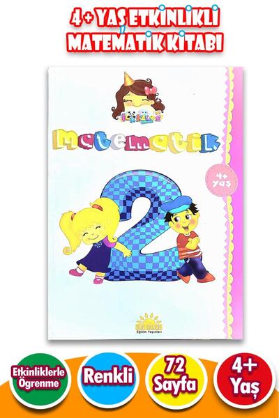 Harika Çocuk Yayınları 4 + Yaş Etkinlikli Eğitici Eğlenceli Matematik Kitabı ...