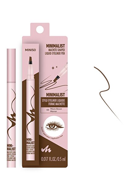 Miniso Minimalist Serisi Kesik Uçlu Eyeliner (03 Kızıl Kahve)