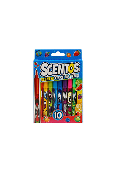 Scentos 10 Fibre Tip Pens