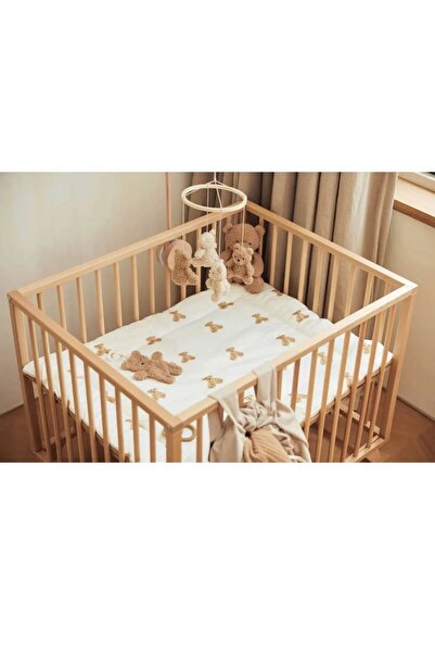 Butik PAMUK BEBEK BASKILI ÇİFT TARAFLI BEBEK OYUN MİNDERİ