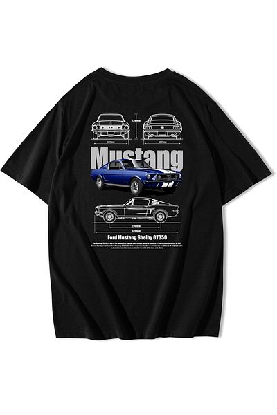 BRZ COLLECTION Tricou unisex supradimensionat Ford Shelby GT350