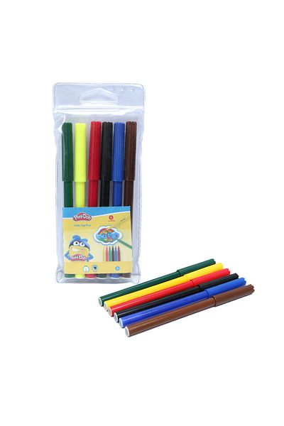 Play Doh Play-Doh - 6 Colours Felt-Tip Pen in PVC 2 mm