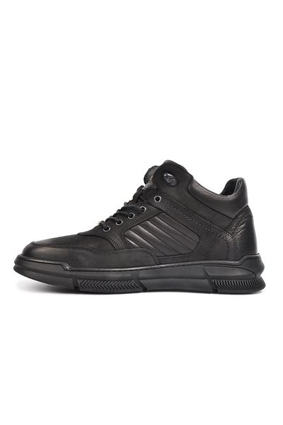 Pierre Cardin Μαύρα ανδρικά μποτάκια Nubuck