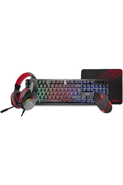 trands مجموعة ألعاب 4 في 1 TR-GC100 RGB، باللون الأسود