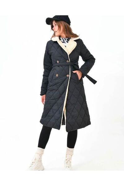 YILMAZBARMAZ γυναικείο μάξι γούνινο παλτό