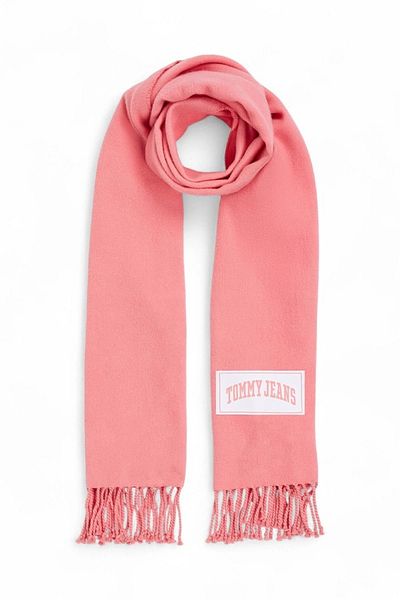 Tommy Hilfiger Logolu Kadın Pembe Atkı