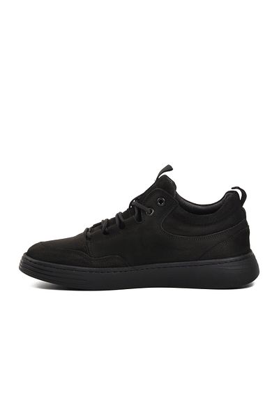 Pierre Cardin Μαύρα ανδρικά παπούτσια casual Nubuck