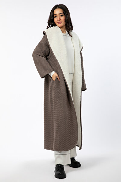 RİNA ملابس خارجية Farwah_XS-S_Lt.brown