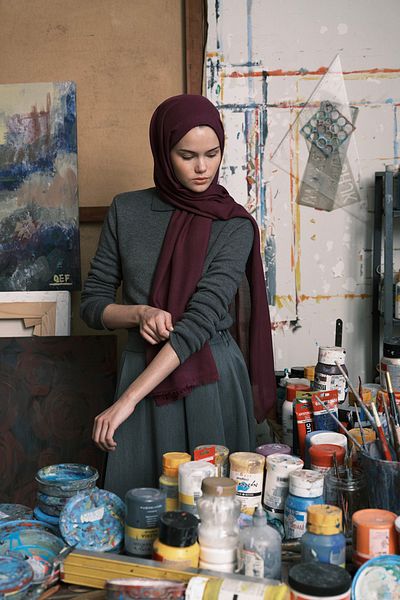 Qef Plum Modal Shawl