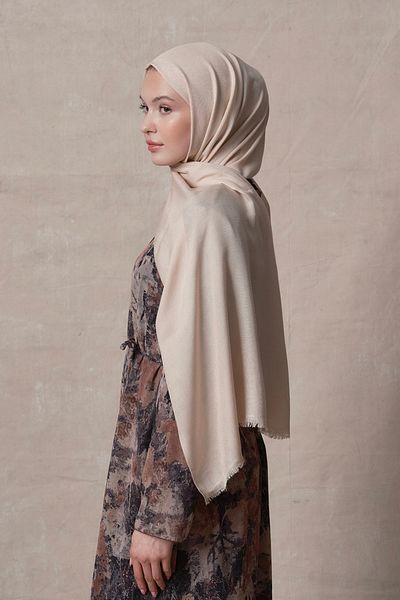 Qef Beige Modal Shawl