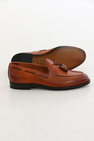 Faruk balkanas Klass Model Tassel Detailed Genuine Leather Loafer Shoes